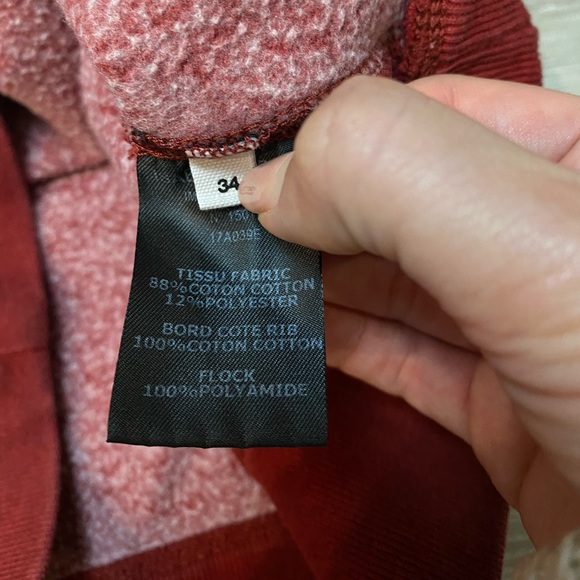 Isabel Marant Etoile Milly Logo Sweatshirt in Maroon Burgundy Red Size 34 - Picture 7 of 12